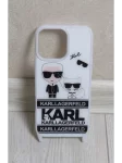 Чехол с принтом KARLLAGERFELD и ремешком 